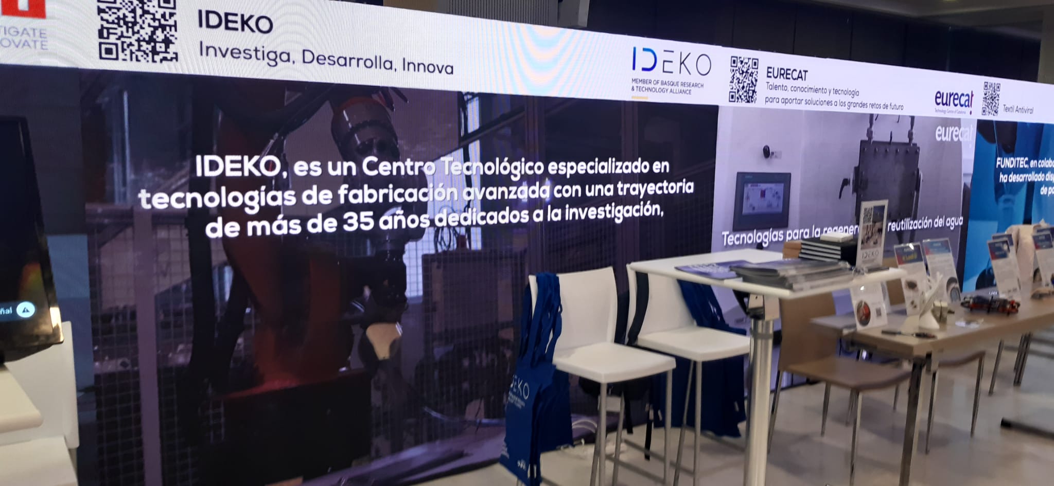 imagen del stand de IDEKO en Meetech